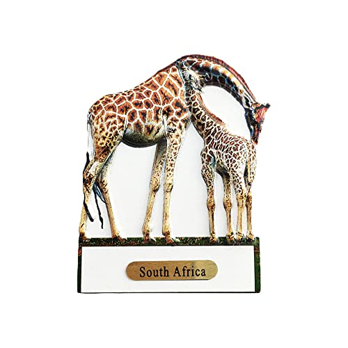 Imán de nevera 3D jirafa Sudáfrica decoración