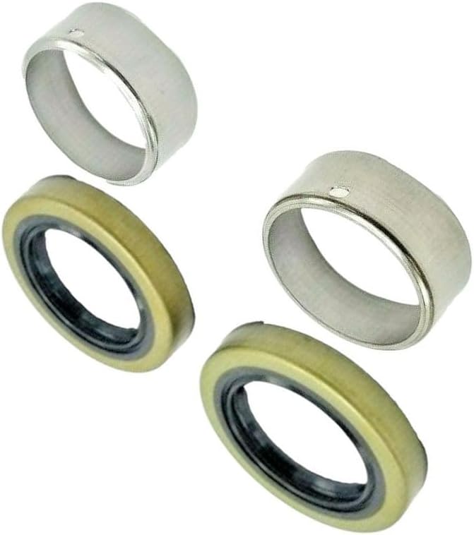 2 x UFP Vault Grease Seal 2.56x1.68 & SS Wear Sleeve Boat Trailer Wheel Hub Axle 2x32123 33517U 4200lb