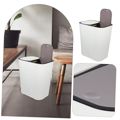 Caneca de basura doble compartimento beige miniatura 6