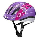 MAX Shell-Technologie KED Kinder Meggy Trend Fahrradhelm, Lilac Stars, XS (44-49cm)