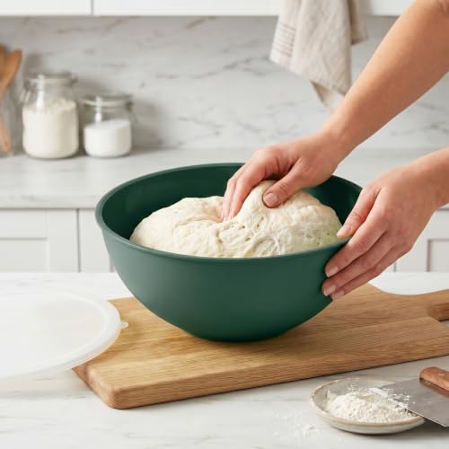 BoxedHome Mixing Bowl Set with Lid, Mixing Bowls, 12-Pack Mixing Bowl Set, Plastic Salad Bowl Stackable Serving Bowls for Kitchen (6 Bowls and 6 Lids, Green) - Image 9