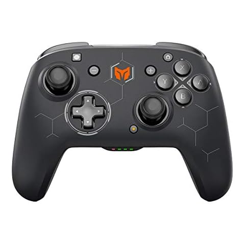 BIGBIG WON Kabellose Gaming-Controller, PC Gaming Controller Custom Button, 6-Achsen-Gyro, Dual Shock|Makro|Turbo, 2.4GHz Dongle Gamepad für Wind10&11/Android/iOS/Switch Bluetooth Controller Schwarz Cover