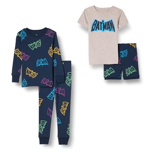 Image of Amazon Essentials Babies, Toddlers and Boys' Snug-Fit Cotton Rib Pajama Sleepwear Sets, Multipacks