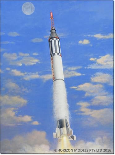 Platz Horizon Model 1/72 America's First Manned Space Rocket Mercury Redstone Plastic Model NM2004 (Spaceship)