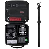 Elonbo Carrying Case for KODAK PIXPRO AZ528/ AZ255/ AZ405/ AZ425/ AZ401 Digital Camera, Kodak PIXPRO Astro Zoom Vlogging Camera Wide Angle Lens Telephoto Lens Accessories Hard Travel Storage Bag,Black