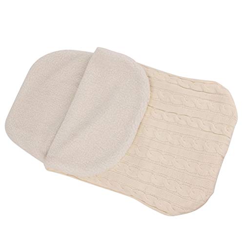 TOYANDONA 1 saco de dormir quente respirável tricô grosso saco de dormir Fleabag para bebês recém-na
