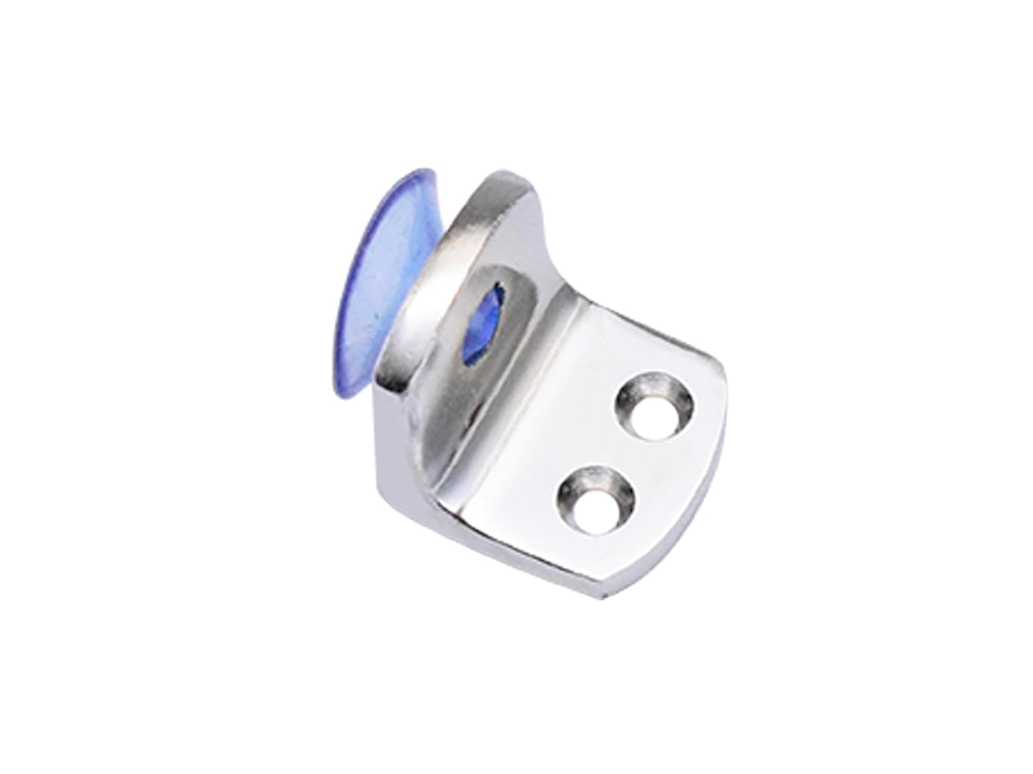 Brass Glass Shelf Support Bracket with Suction Cup | Heavy Duty Brass Glass Holder | L Shape Glass Shelf Clamp for Cabinet, Showcase & Wall Mount Glass Shelf Buton (24, SS Finish)-image-23