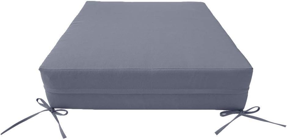 Prolinemax |Cover ONLY| Knife Edge Outdoor Deep Seat Cushion 23x24x6, Water Repellent, Patio Furniture Patio Cushion Slipcovers Replacement Seat Cushion Covers AD001