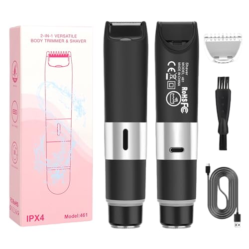 洗える小型ヘアシェーバー女性用充電式トリマーABSテクスチャ効果的な脱毛ツール顔と体に適しています