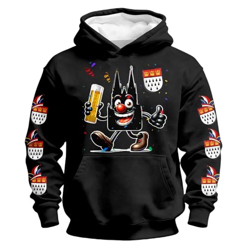 Sweat à capuche garçon fini la transpiration pull décontracté carnaval