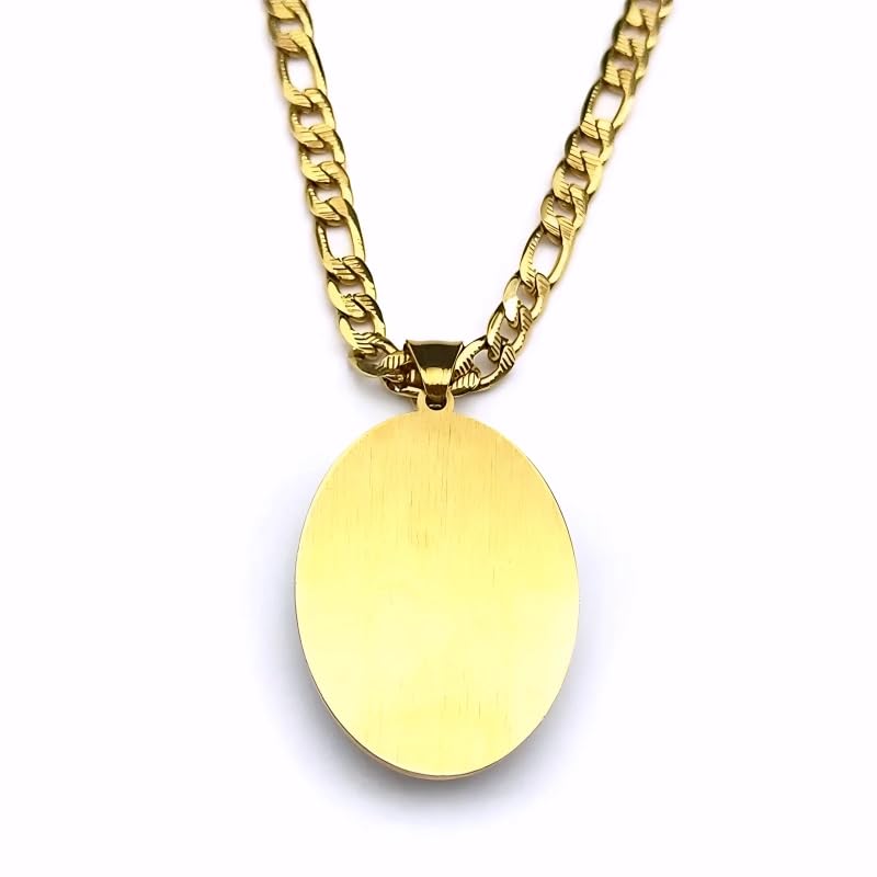 Necklace for Women Men Stainless Steel Gold Color Saints Apostle of Jesus Amulet Faith Jewelry - N282