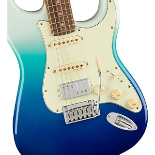 Player Plus Stratocaster HSS PF Belair Blue - Les Beatles, Paul McCartney, John Lennon, RIngo Starr, George Harrison Player Plus Stratocaster HSS PF Belair Blue – Image 3