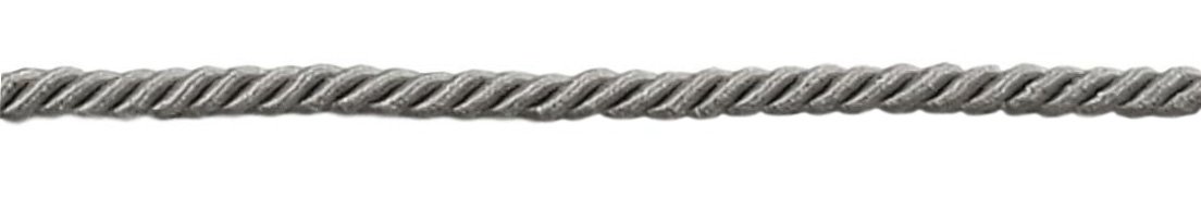 Cuerda decorativa gris plata de 50m para manualidades cordón de embalaje y pasamanería