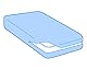 Velfont Matratzenbezug 140x200cm Frottee aus Mikrofaser mit Reißverschluss Oeko-TEX Zertifiziert Elastischer