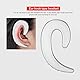 Tiiyee Knochenleitungs Headset, Knochenschall Kopfhörer Bluetooth Sport Ohrhörer Stereo Knochenleitkopfhörer Ohrbügel Kabellose Für Laufen Radfahren Fitnessstudio Running Workout Joggen Gym Silber