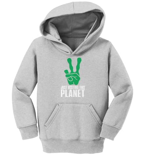 Haase Unlimited Just Visiting This Planet - Alien Toddler/Youth Fleece Hoodie2