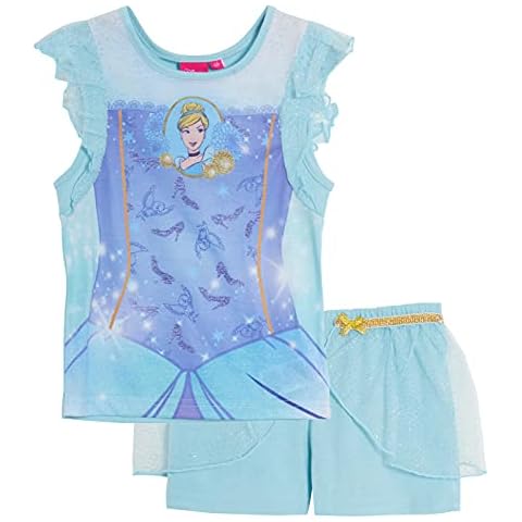 Disney Princess Short Pyjamas Set with Skirt Cover