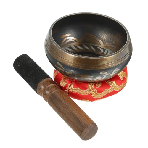 LIFKOME 1Set Singing Bowl Meditation Bowl for Mindfulness Healing Includes Mallet Cushion for Home Decor Practices Pillow