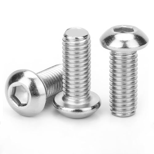 Moyocodi PTYZNLJ19 5/16-18 X 7/8'' (20 Pack) Pan Head Hex Socket Cap Screws Bolts, 304 Stainless Steel 18-8 thumb #2