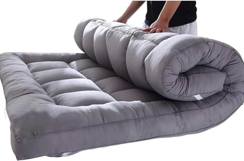 Colchón de futón de espuma viscoelástica, acolchado, grueso, plegable, para tumbona de suelo y cama de invitados