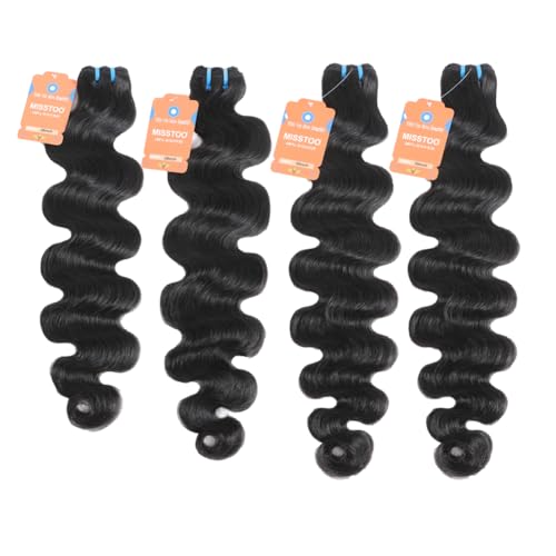 15A Cambodian Body Wave Bundles, 4 Bundles 26 28 30 30 Inch, Ultra Thin Double Drawn Sew In Weft, Unprocessed Raw Virgin Real Human Hair Extensions, Cuticle Aligned, Triple Lifespan, Reusable