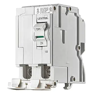 Leviton LB200 100 Amp, 2-Pole Plug-on Standard Branch Circuit Breaker, 120/240 VAC