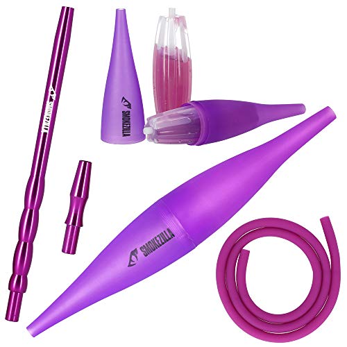 SMOKEZILLA® Ice Bazooka COOLIN - Shisha Mundstück Set In Lila - Hochwertiges Shisha Zubehör Aus Aluminium - Inklusive…