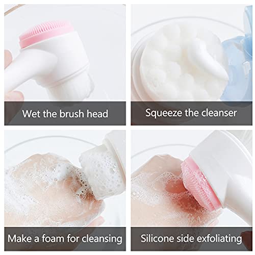 Spazzola Manuale per la Pulizia del Viso,Saijer