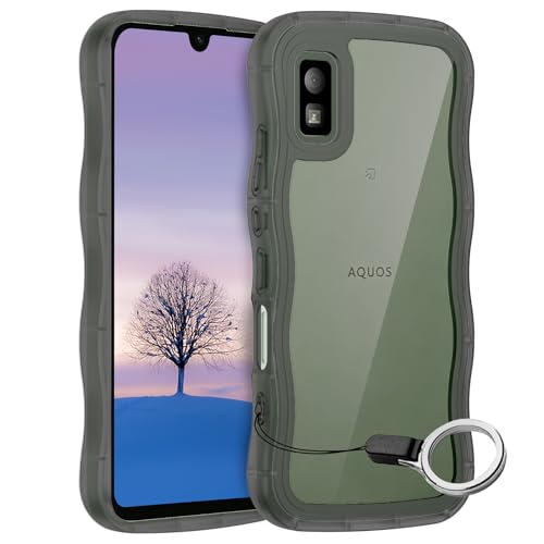Amazon.co.jp: AQUOS wish wish2 ケース クリアブラック ウェーブ SH