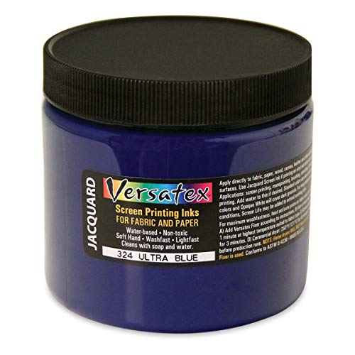 Encre sérigraphie bleu ultra Jacquard Versatex opacité et éclat unique