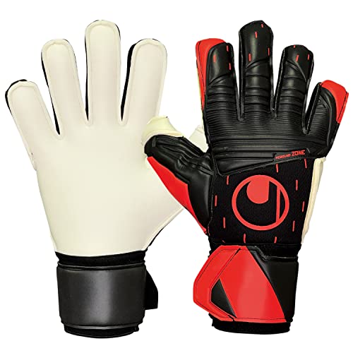 uhlsport (ウールシュポルト) 試合用 サッカー GK キーパーグローブ アブソルートグリップ 1011321 01 8 ブラック×レッド×ホワイト