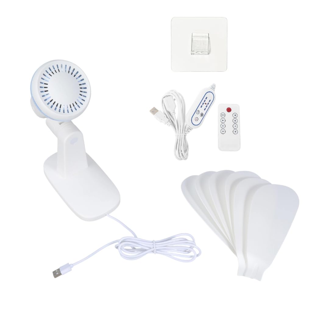 Ventilateur mural silencieux avec télécommande et minuteur à 4 vitesses pour chambre
