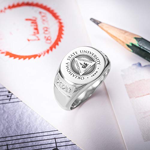 AILIN Vintage Custom Signet Ring 925 Sterling Silver/Brass 18K Gold Plated Color Badge Family Crests Coat Of Arms Personalized Engraved Jewelry Graduation Party Birthday Gifts For Men Women Father3