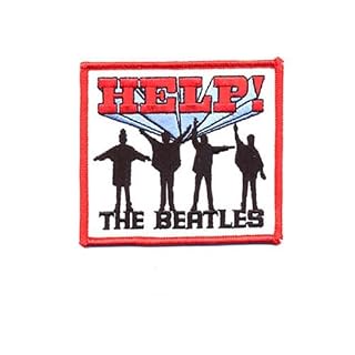 Beatles – Patch Help (in 9 cm x 9 cm) - Les Beatles, Paul McCartney, John Lennon, RIngo Starr, George Harrison