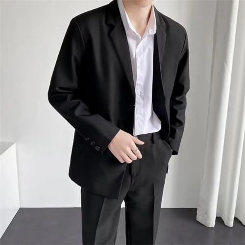 Men Korean Style Suit Coat Blazer Loose Suit Jacket Versatile Suit Jacket4
