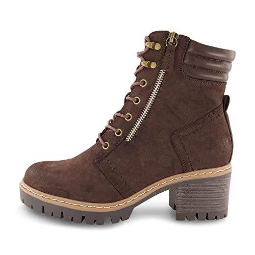 CUSHIONAIRE Women's Ramsey Lace up boot +Memory Foam, Wide Widths Available2