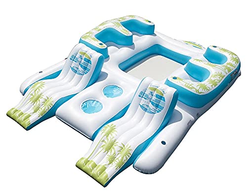 Tropical Tahiti Floating Island 7 Person Inflatable Raft