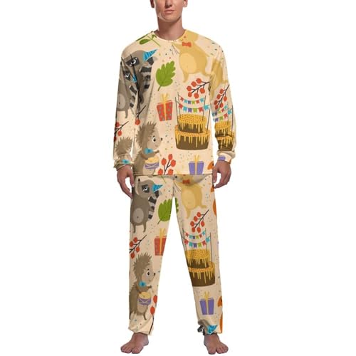 Pyjama homme lapin raton laveur haut et bas aux finitions soignées