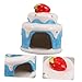 BESPORTBLE Small Animal House Hamster Shelter Nest Sturdy Pet Bed for Hamster Chinchilla Summer Charming Cake Style Hideout