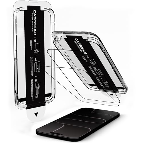 Image of CASEGEAR Impact Pro Screen Protector (Pack Of 2) Compatible With iPhone Air | Unbreakable Protection | Complete Coverage Tempered Glass | Easy Installation Kit