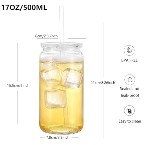 500ml Plastic Cups with Lids and Straws, Reusable Iced Coffee Cups, BPA Free for Smoothies, Hot/Cold Drinks, Cola, Juice, Soda, 6 Pack (6, Candy) - Image 3