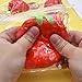 Big Strawberry Squishy , Sunny Days Squeezy Strawberry , Squishy Fruit Toys , Fun Dough Ball Fidget Squeeze Toys for Children and Office Workers Study Break