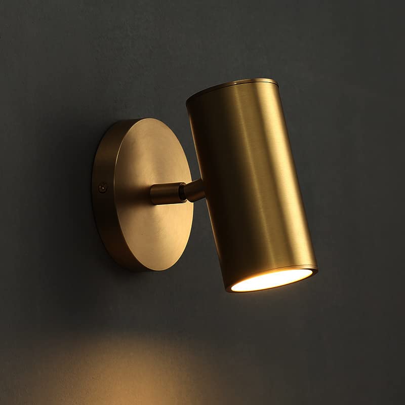 Image of CITRA 10W LED Antique Copper Gold Focus Spot Ceiling Wall Light - Warm White