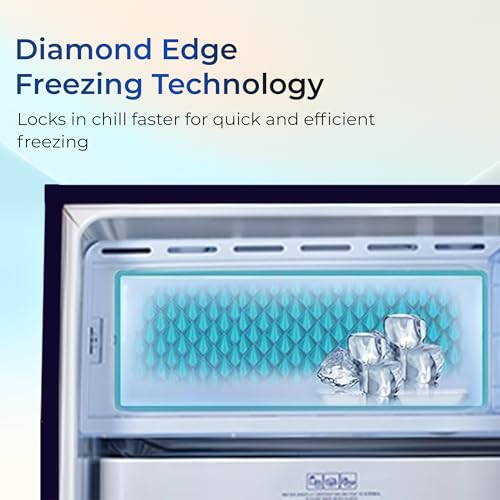 Image of Haier 165 L 1 Star Direct Cool Single Door Refrigerator with Diamond Edge Freezing Technology, Easy Clean Back, Large Vegetable Box (HED-171MEA-P, Marine Elegance, 2026 Model)