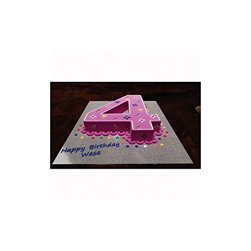 EURO TINS Large Number four 4 Wedding Birthday Anniversary Baking Cake Pan 14" X 10" (4) - Thumbnail 2