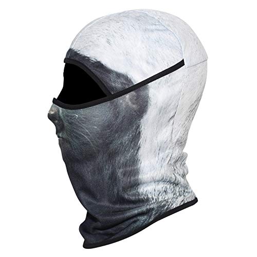 Image of WTACTFUL 3D Animal Ears Balaclava, Breathable Face Mask for Halloween