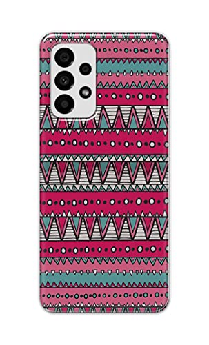 Image of Printed Hard Back Cover Case for Samsung Galaxy A73 5G Back Cover (Geometric Vintage Pattern) -1803