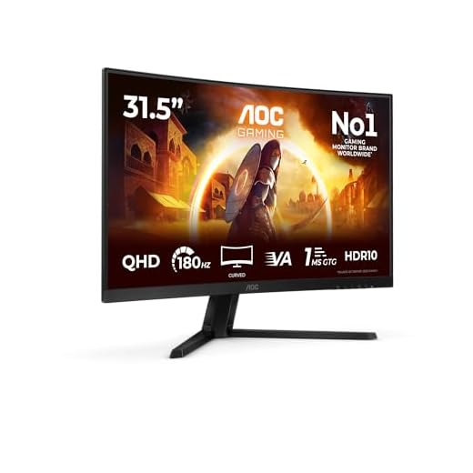 AOC Gaming CQ32G4VE - 32 Zoll QHD Curved Monitor, 180 Hertz, 0.5 ms, HDR10, FreeSync Premium (2560x1440, HDMI, DisplayPort) schwarz/grau
