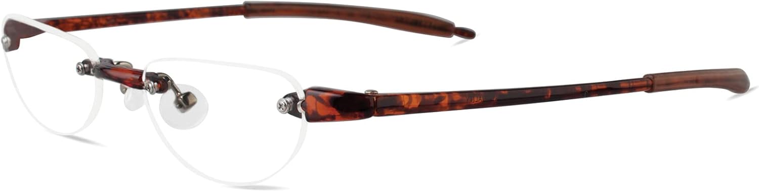 Visualites Lightweight Rimless Cateye Reading Glasses For Men and Women - Model - VIS 2