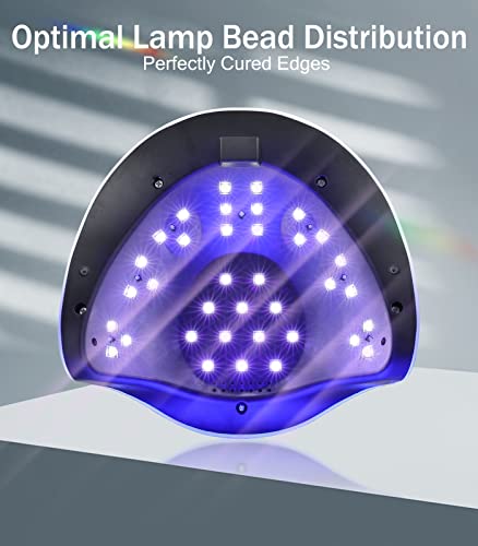 Easkep 120W Uv Light For Nails - Uv Nail Lamp With Uv Gloves Kit Nail Dryer Uv Lamp For Gel Nails Uv Led Nail Lamp Professional thumb #2